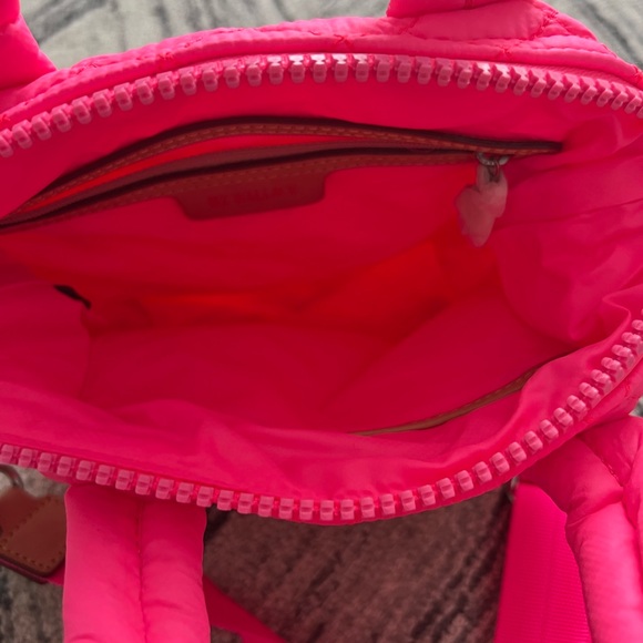 MZ Wallace Neon Pink Micro Sutton Cross Body Shoulder Bag - Picture 7 of 8